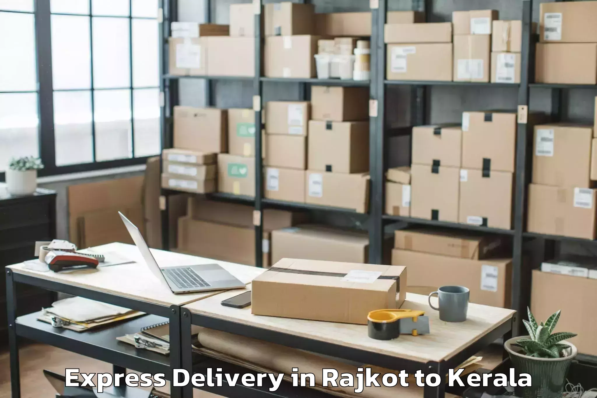 Book Rajkot to Vadakkencherry Express Delivery